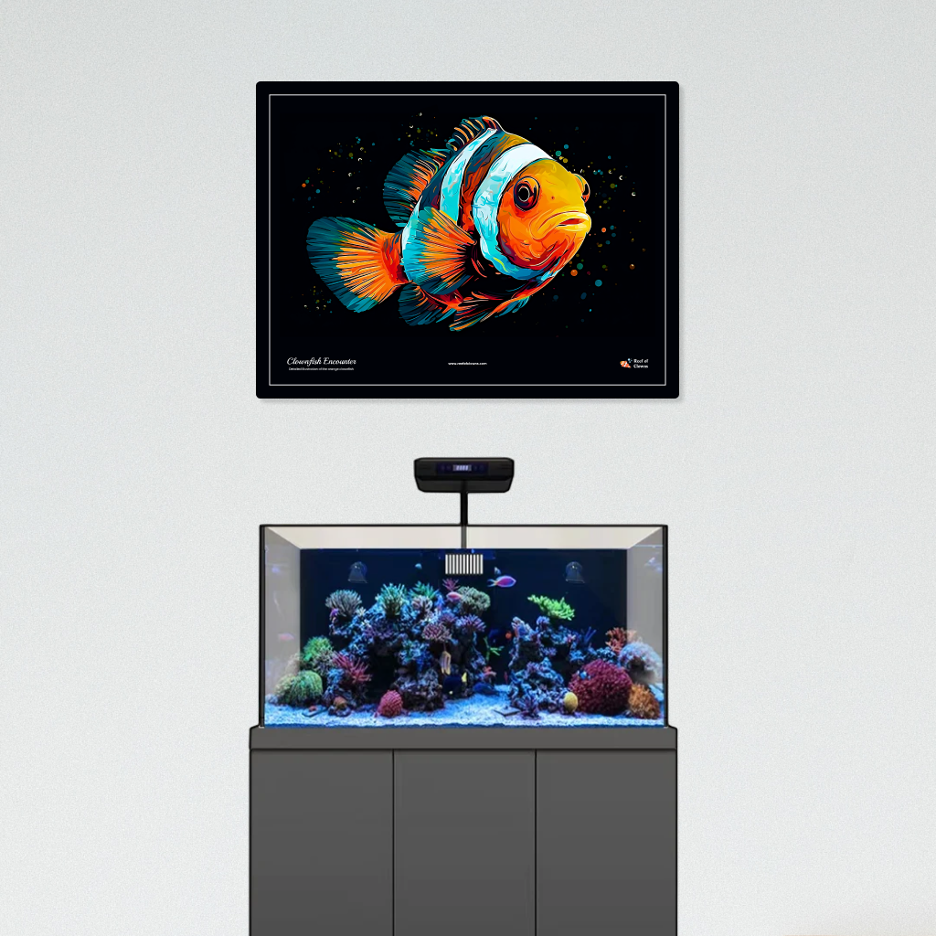 Clownfish Encounter UV Blacklight Tapestry - Reef of Clowns