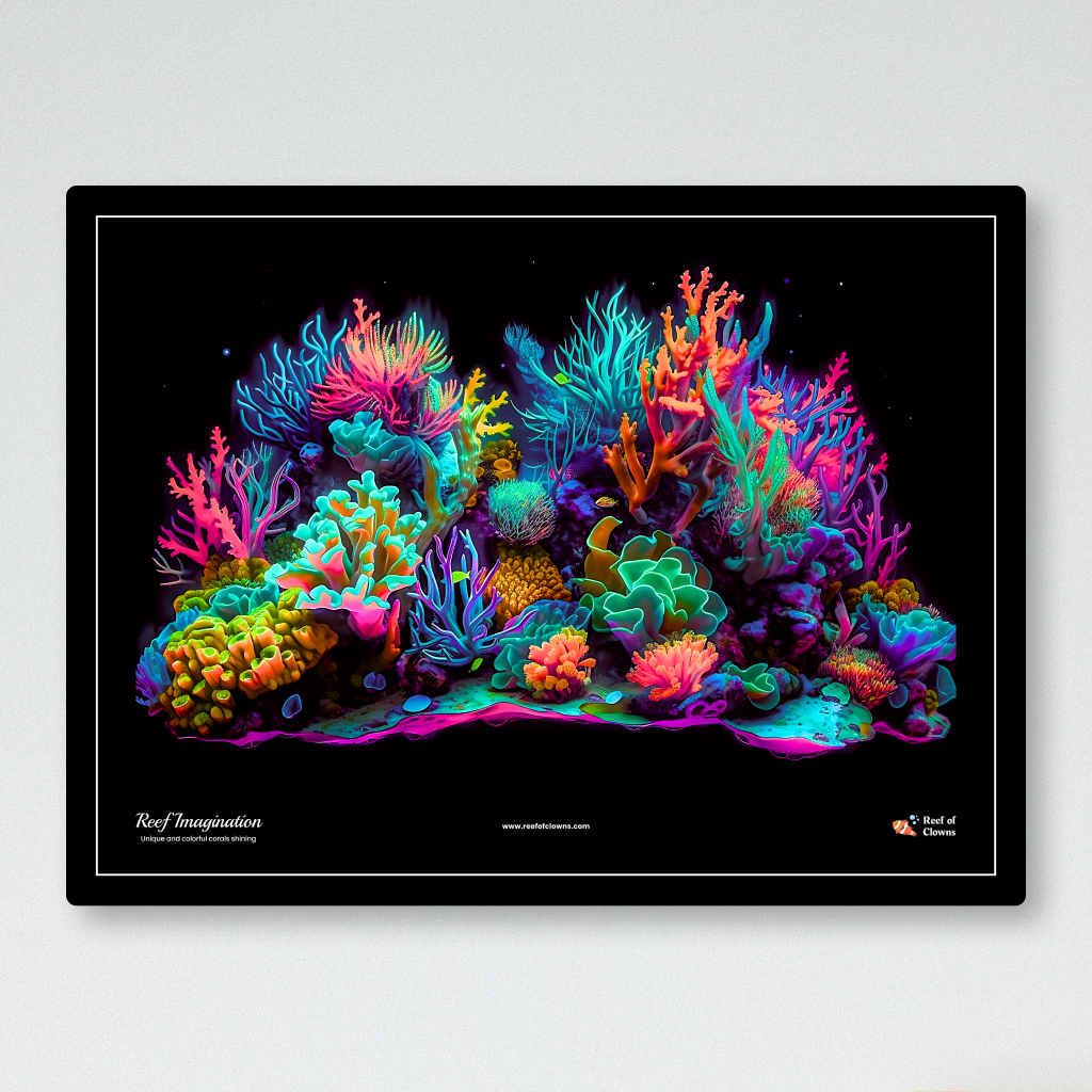 Reef Imagination UV Blacklight Tapestry - Reef of Clowns