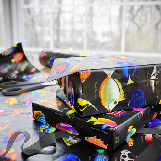 Vibrant Saltwater Fish Gift Wrap