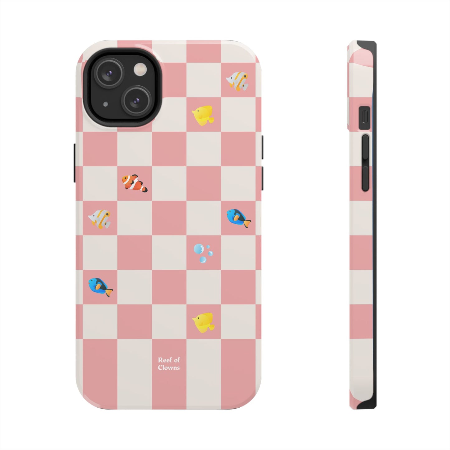 Reef of Clowns Checkerboard (Pinktide) Phone Case