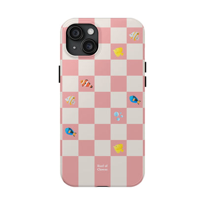 Reef of Clowns Checkerboard (Pinktide) Phone Case