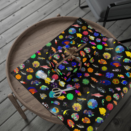 Coral and Fish Gift Wrap