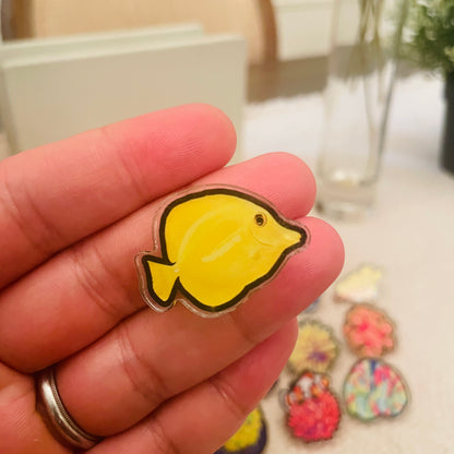 Yellow Tang Pin - Reef of Clowns LLC