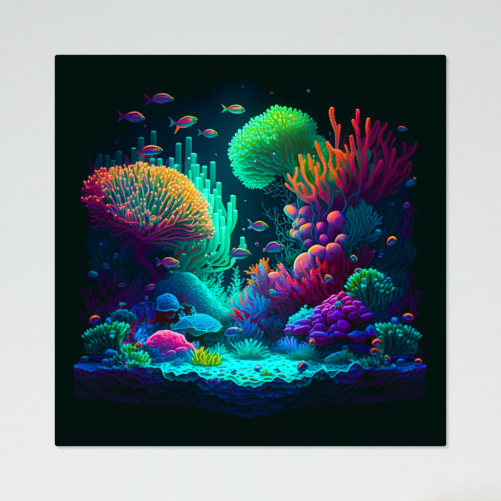 Reef Magic UV Blacklight Tapestry - Reef of Clowns