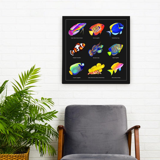 Reef Fish Canvas Wall Art