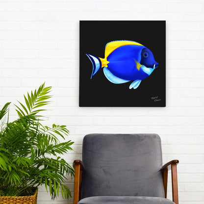 Powder Blue Tang Canvas Wall Art