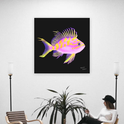 Borbonius Blotched Anthias Canvas Wall Art