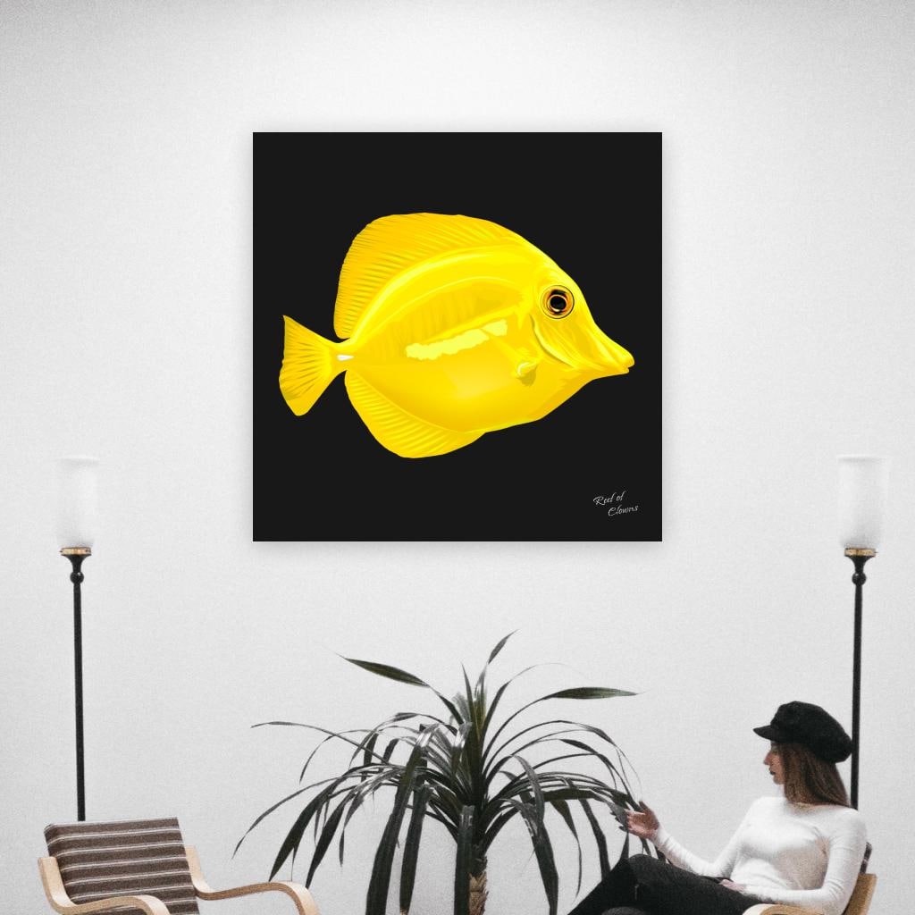Yellow Tang Canvas Wall Art