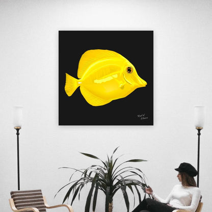 Yellow Tang Canvas Wall Art