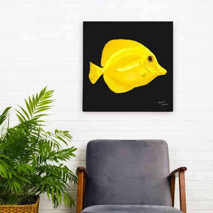 Yellow Tang Canvas Wall Art