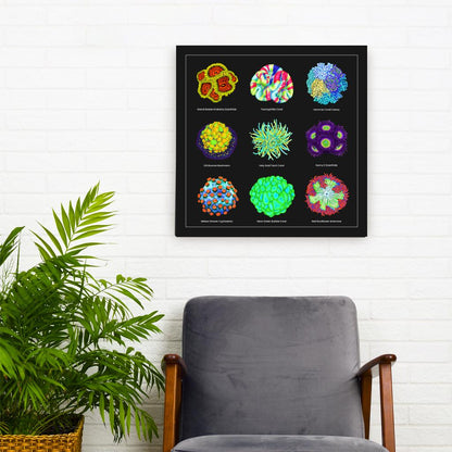 Reef Coral Canvas Wall Art