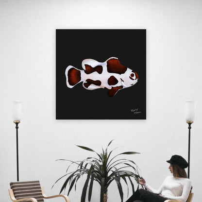 Mocha Storm Clownfish Canvas Wall Art
