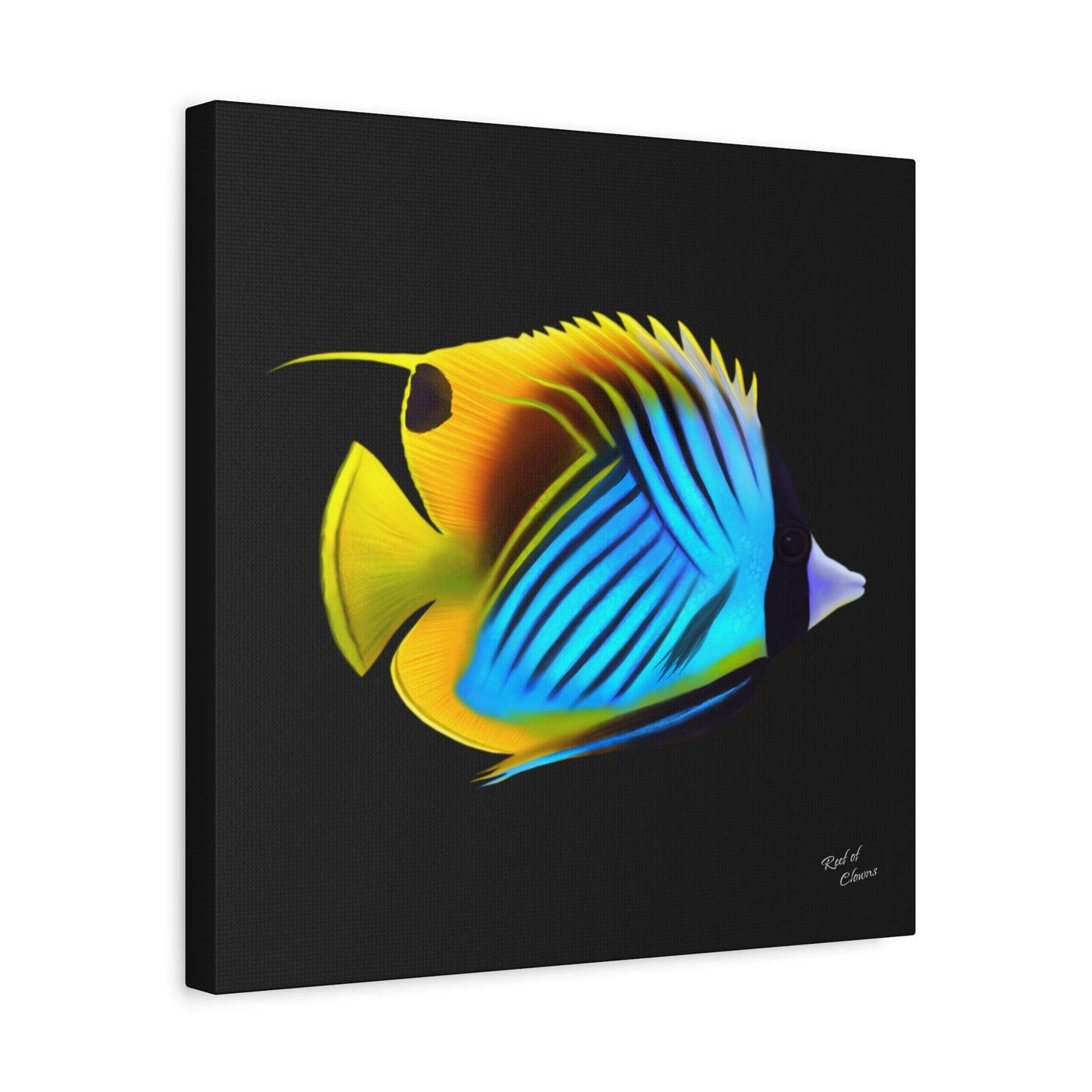 Threadfin Butterflyfish Canvas Wall Art
