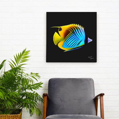 Threadfin Butterflyfish Canvas Wall Art
