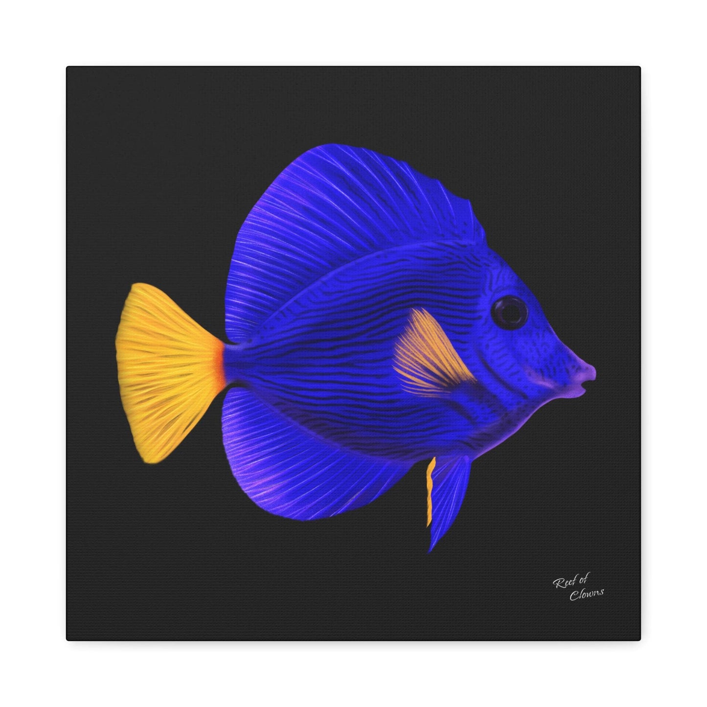 Purple Tang Canvas Wall Art