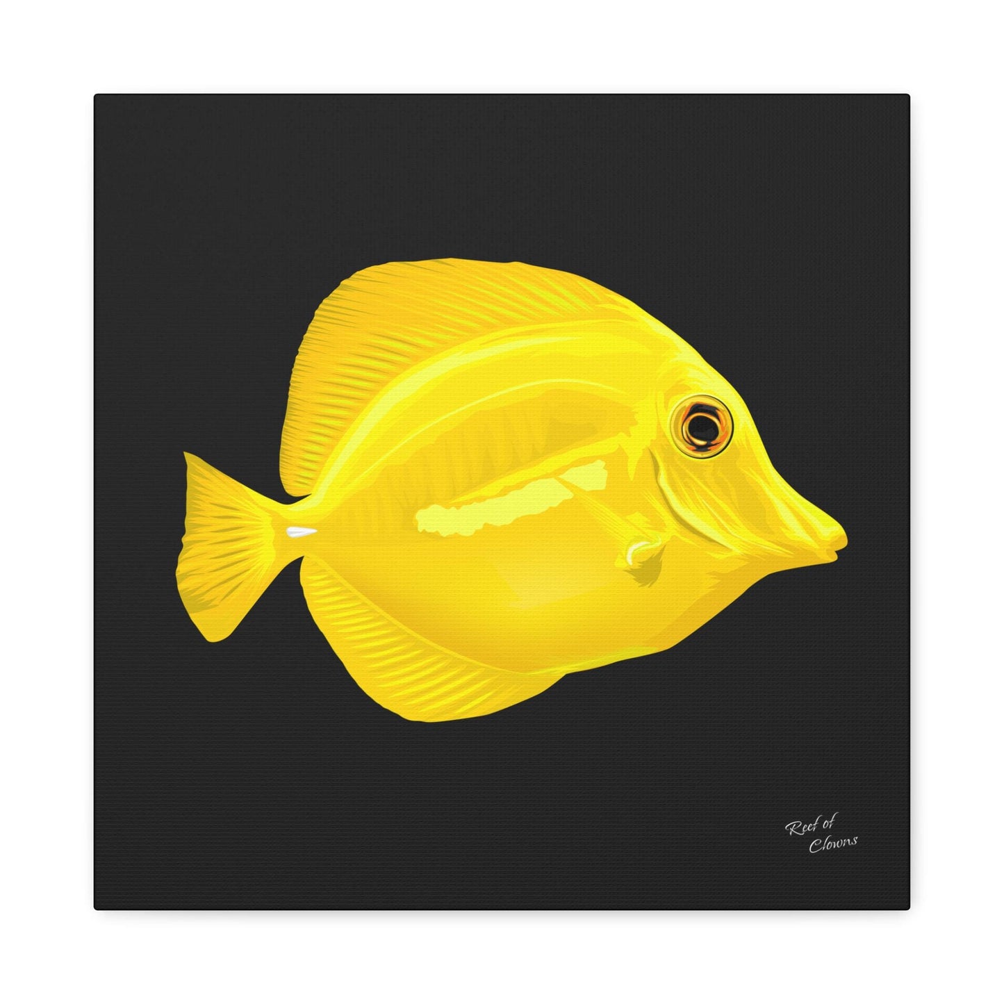 Yellow Tang Canvas Wall Art