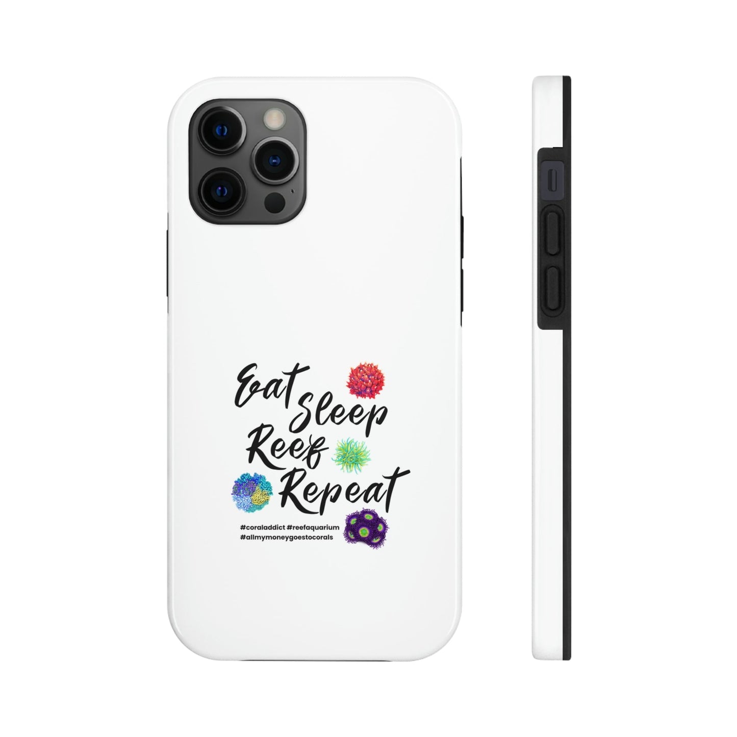 Eat Sleep Reef Repeat (White) - Reef of Clowns