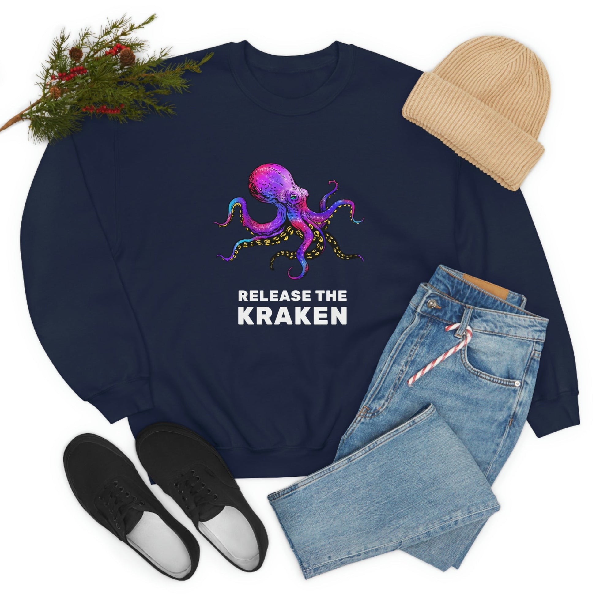 Release the Kraken Sweatshirt - Reef of Clowns