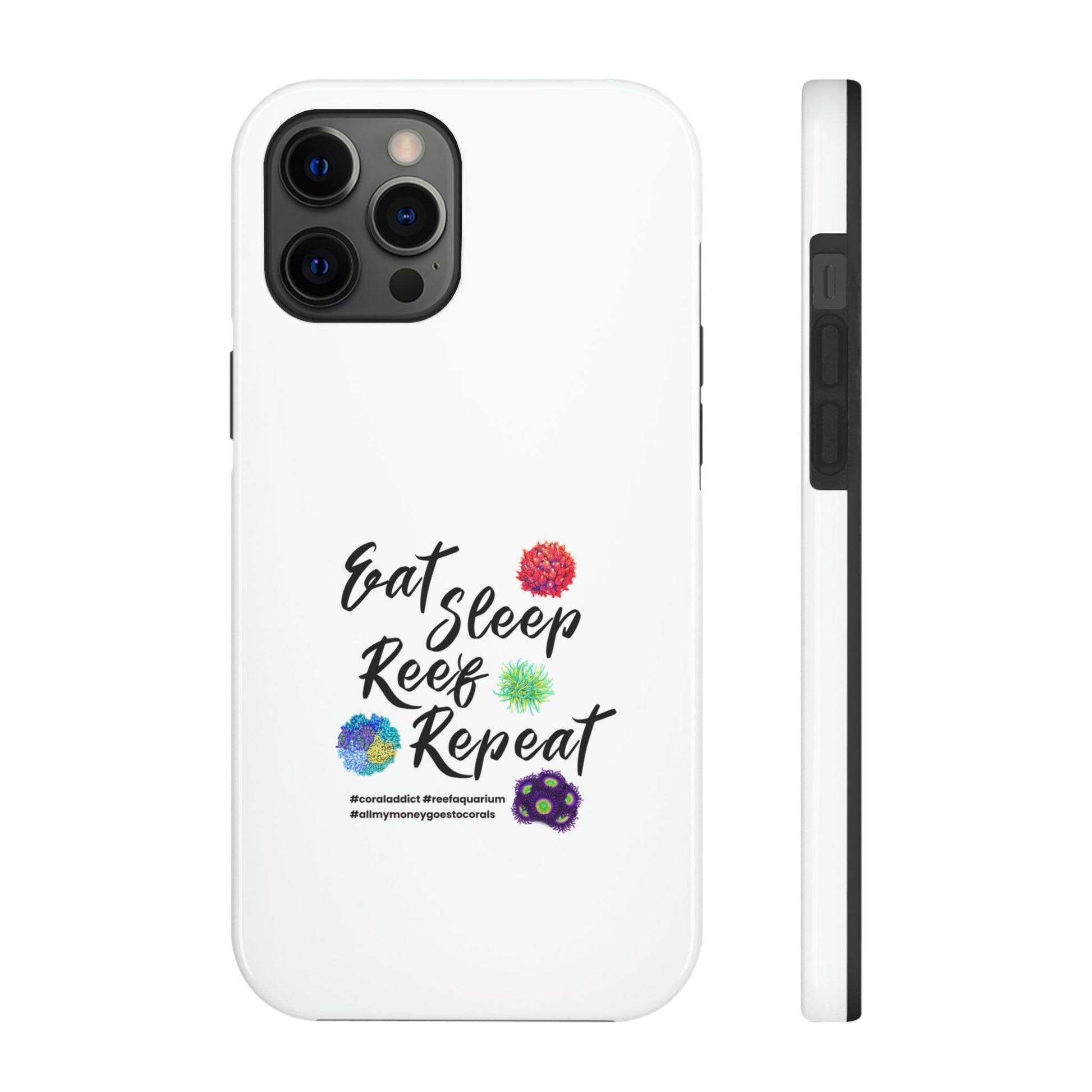 Eat Sleep Reef Repeat (White) - Reef of Clowns