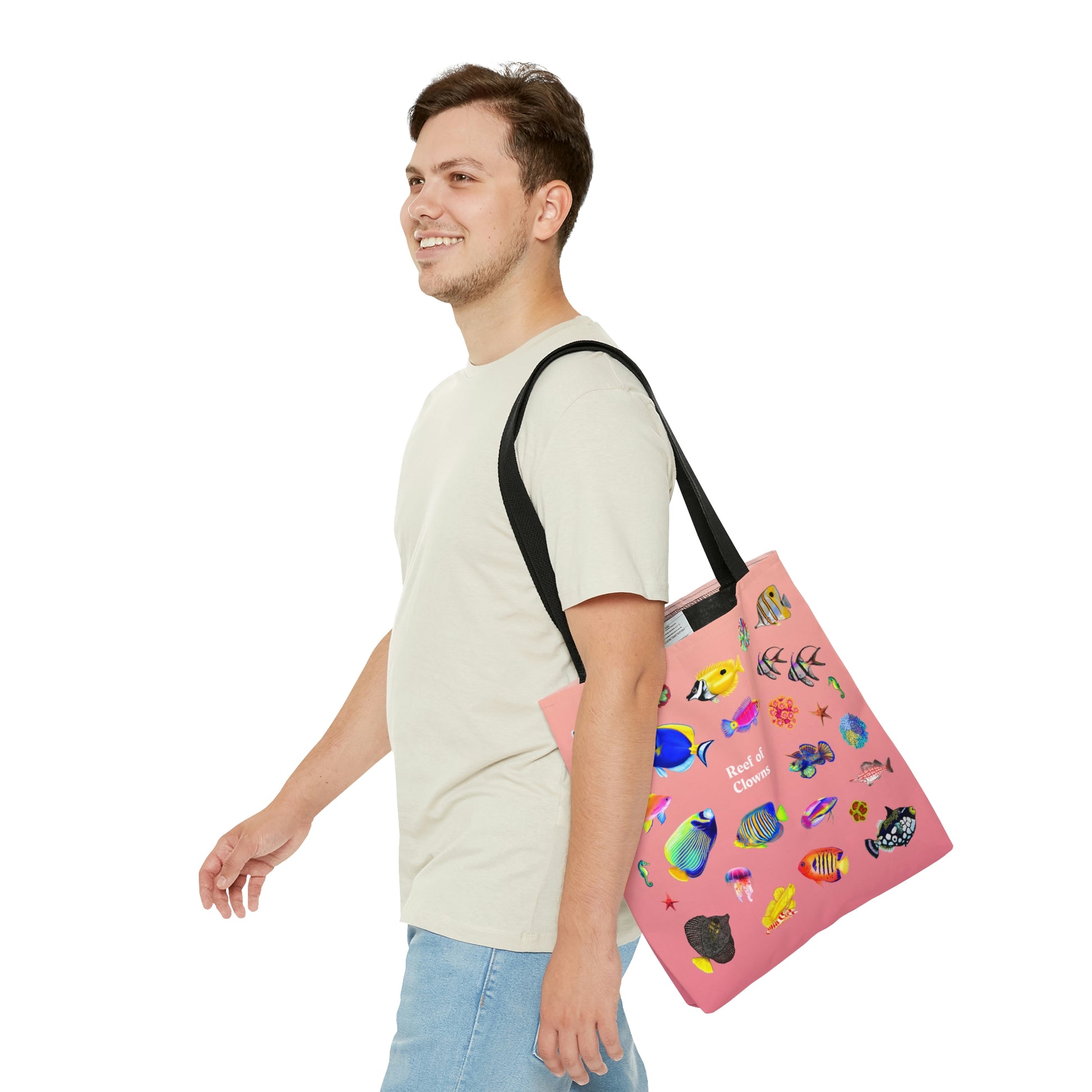 The World of Fish & Corals Bag (Peach) - Reef of Clowns