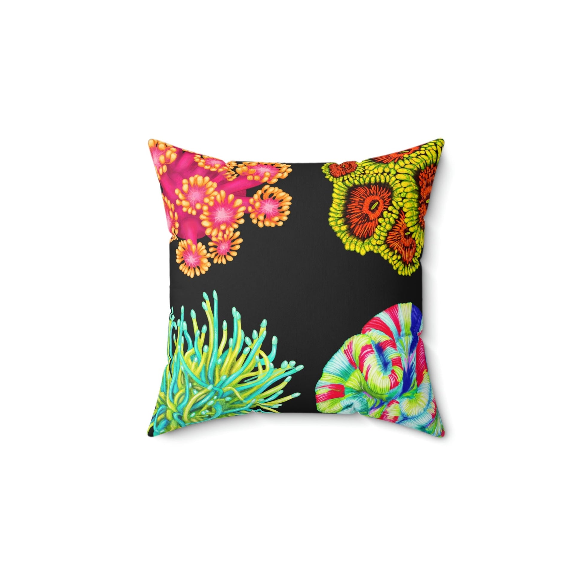 Coral Drawing Pillow - Reef of Clowns