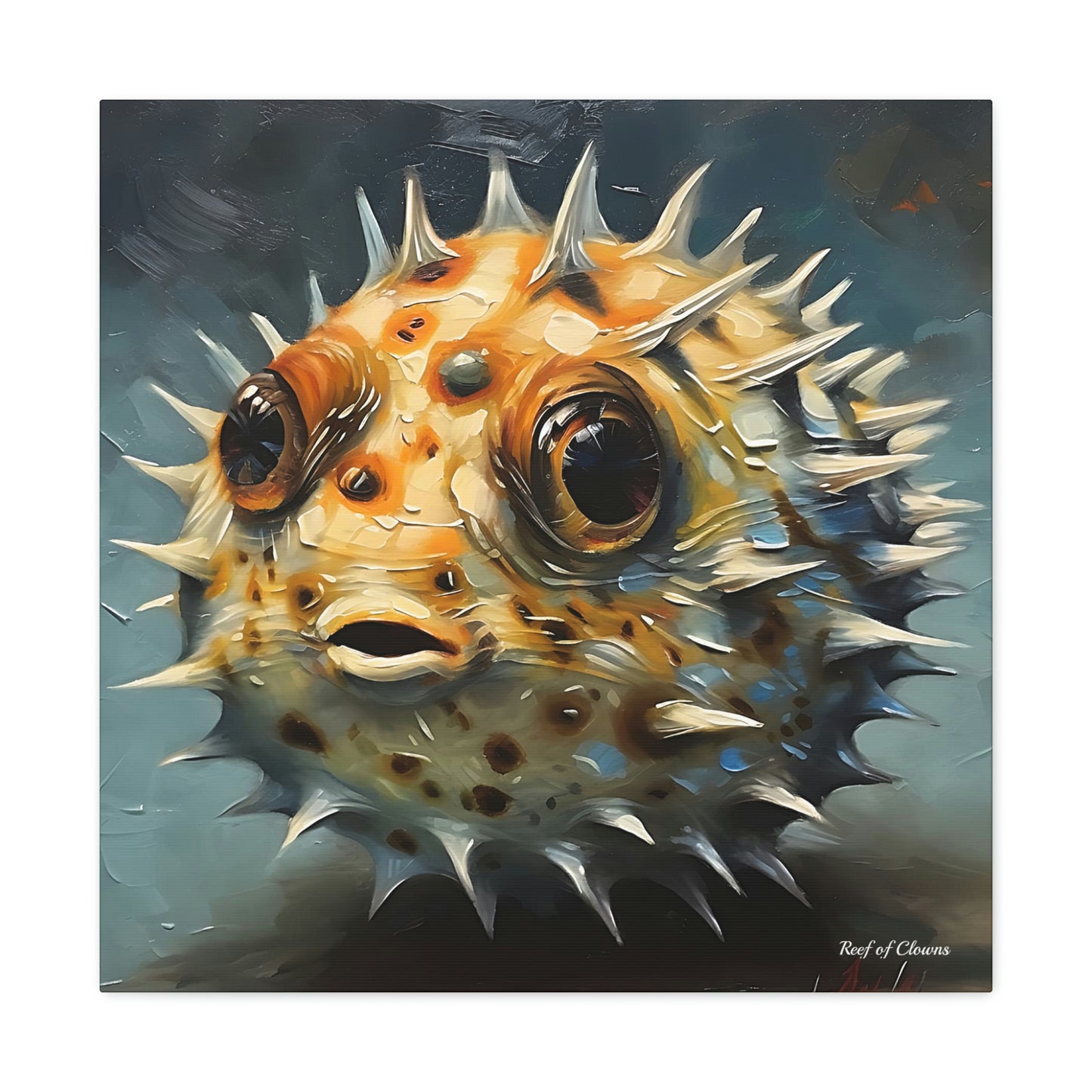 Puffer Fish (Canvas Art) - Reef of Clowns