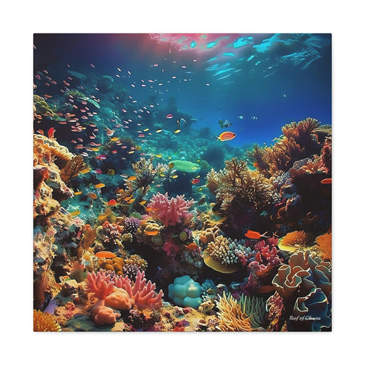 Coral Reef Under the Sun (Canvas Art) - Reef of Clowns