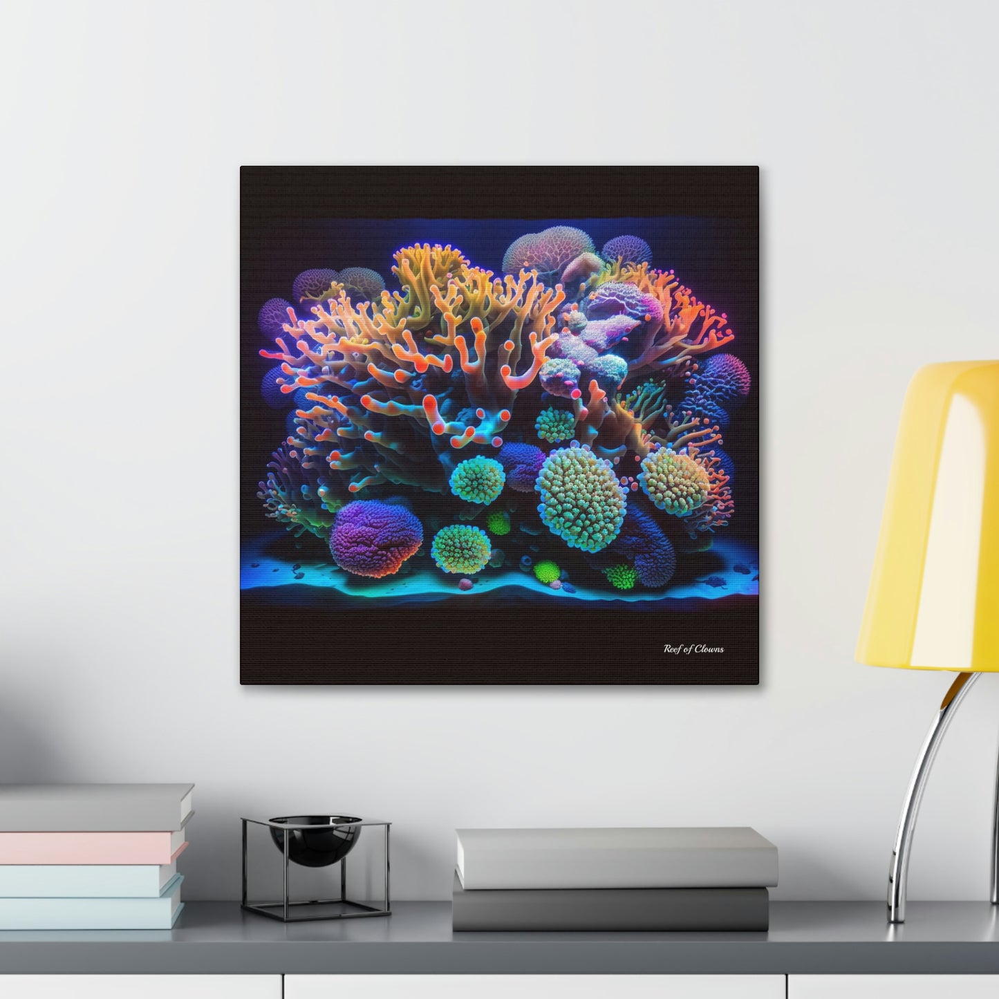 Coral Composition (Canvas Art) - Reef of Clowns