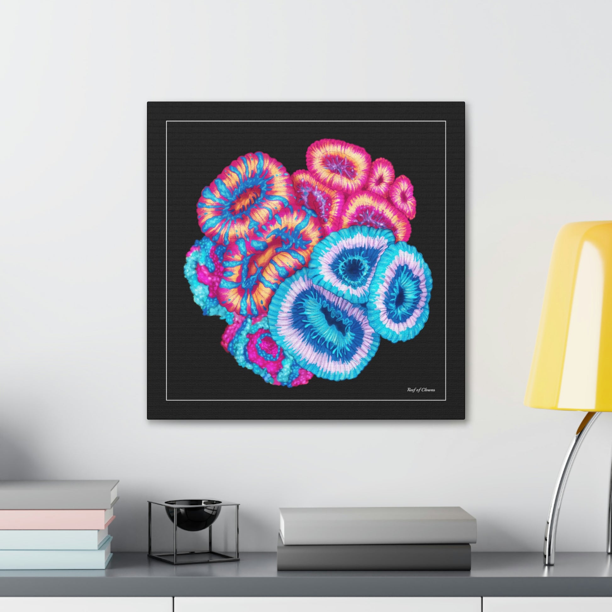 Acanthastrea Coral Garden (Canvas Art) - Reef of Clowns