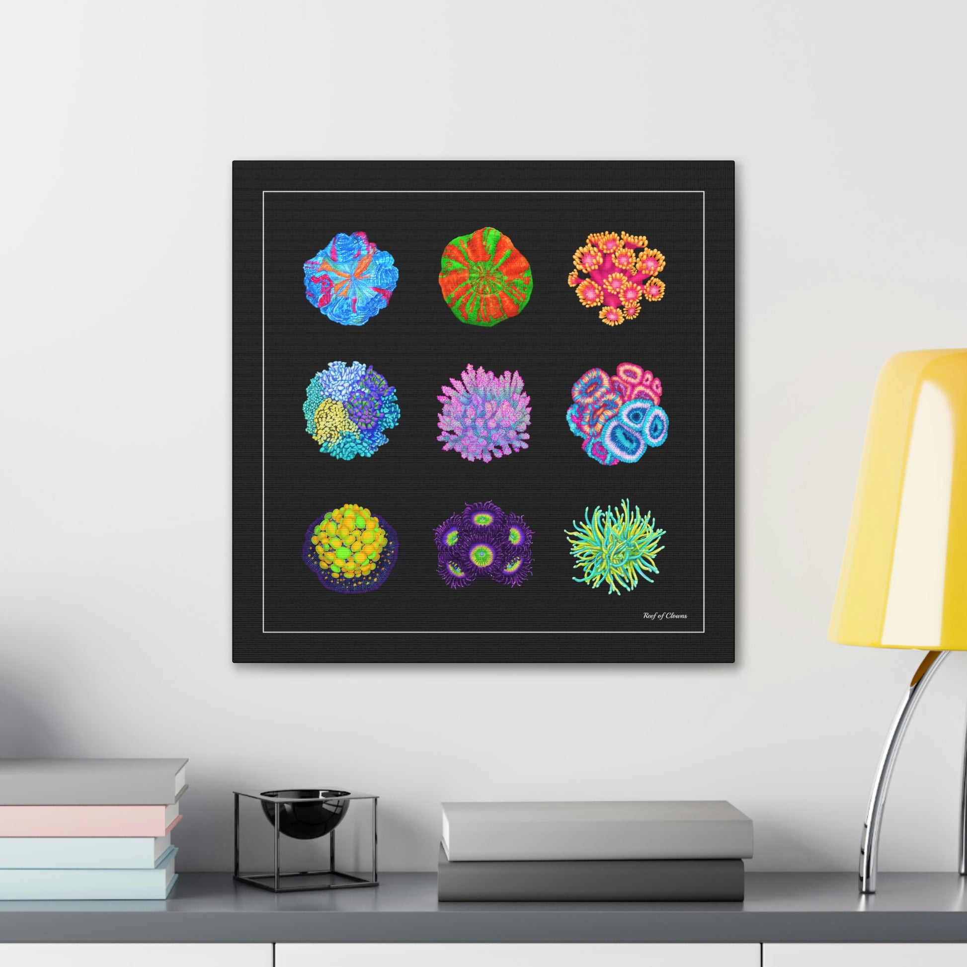 Coral Collection (Canvas Art) - Reef of Clowns