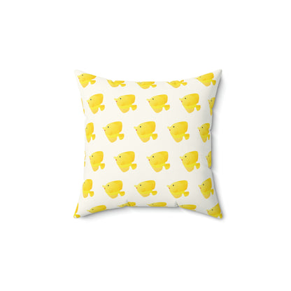 Yellow Tang Pattern Pillow - Reef of Clowns
