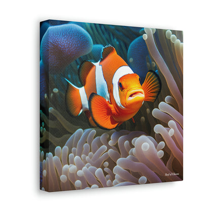 Clownfish Wandering (Canvas Art) - Reef of Clowns