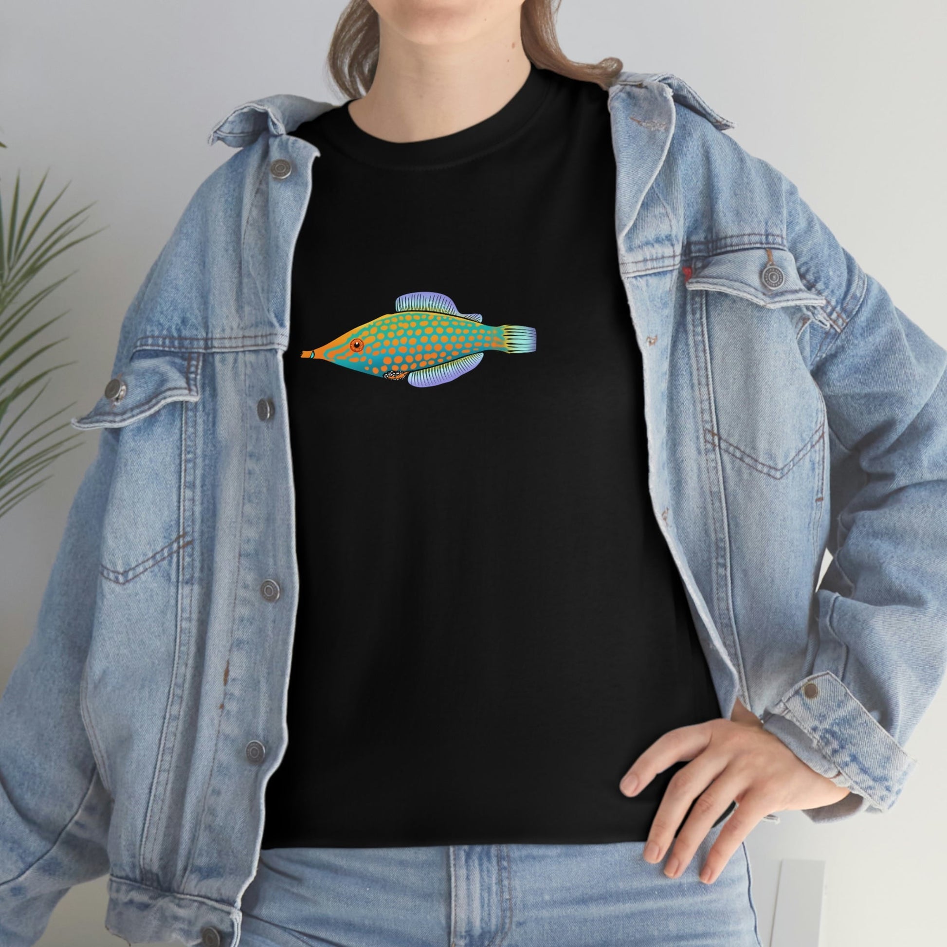 Simple Harlequin Filefish Shirt - Reef of Clowns