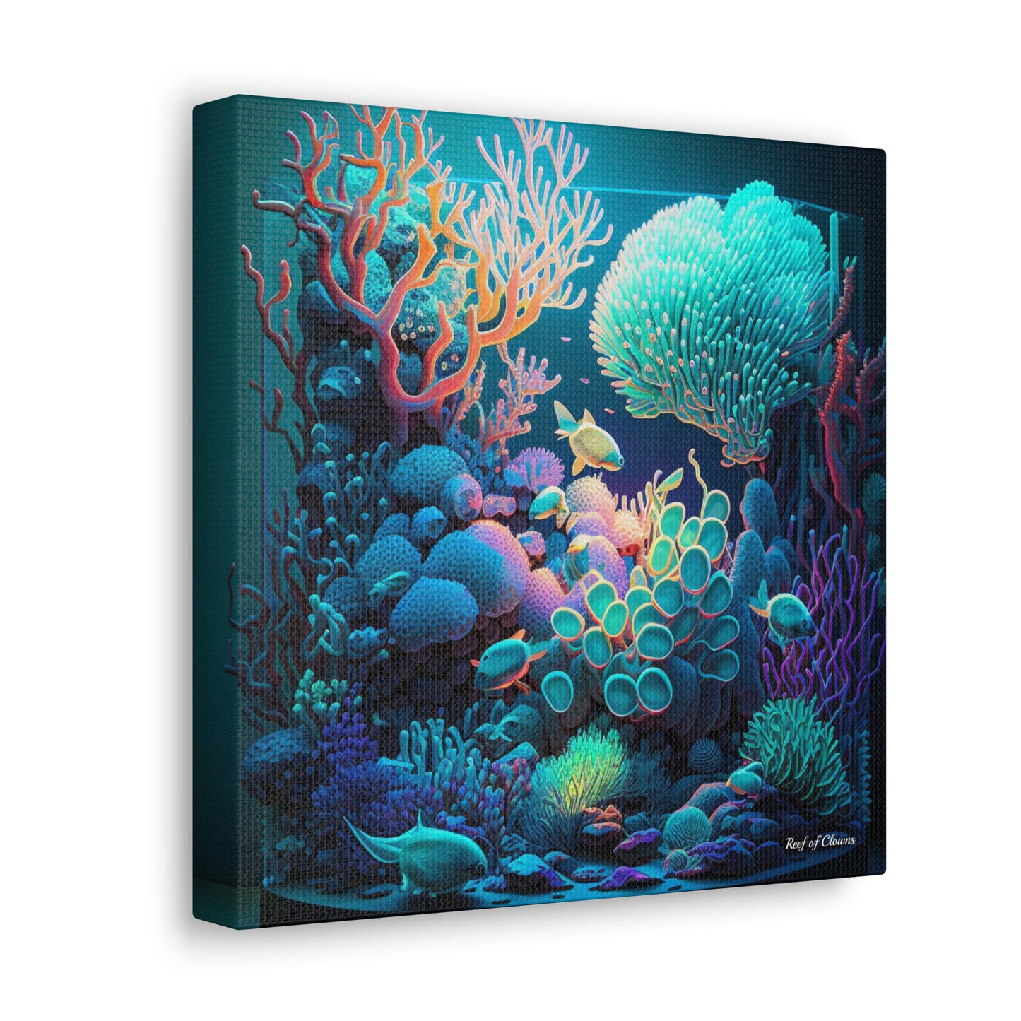 Coral Fantasy Aquarium (Canvas Art) - Reef of Clowns