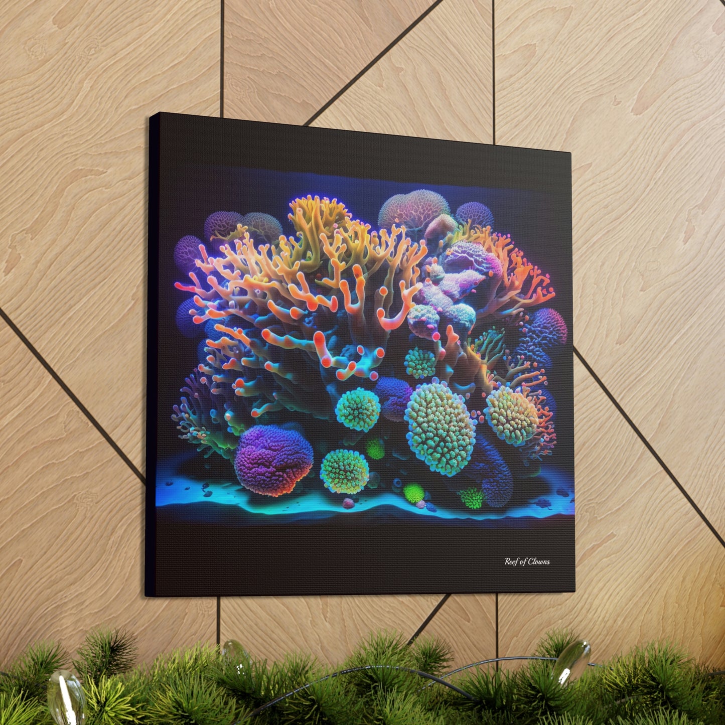 Coral Composition (Canvas Art) - Reef of Clowns