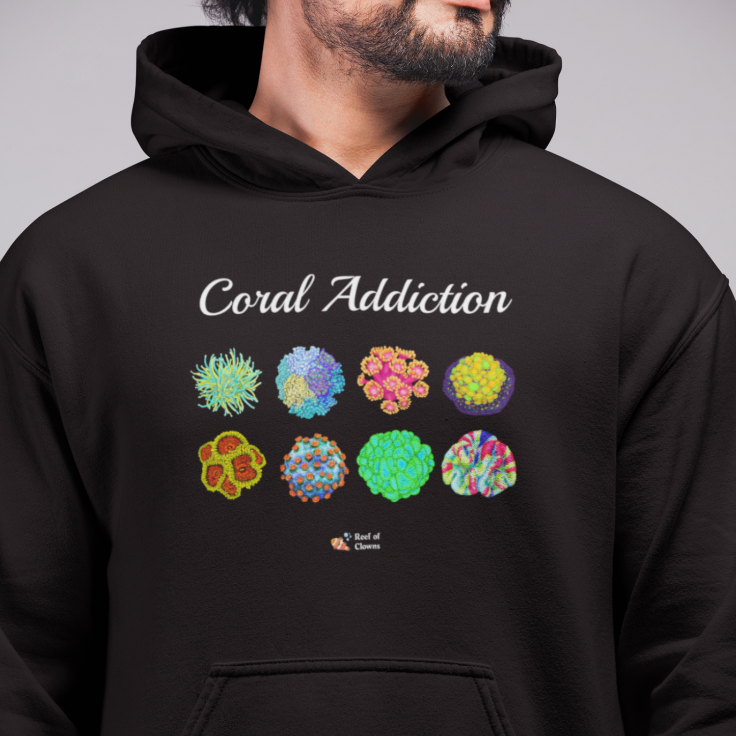 Coral Addiction Hoodie - Reef of Clowns