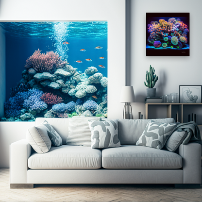 Coral Composition (Canvas Art) - Reef of Clowns