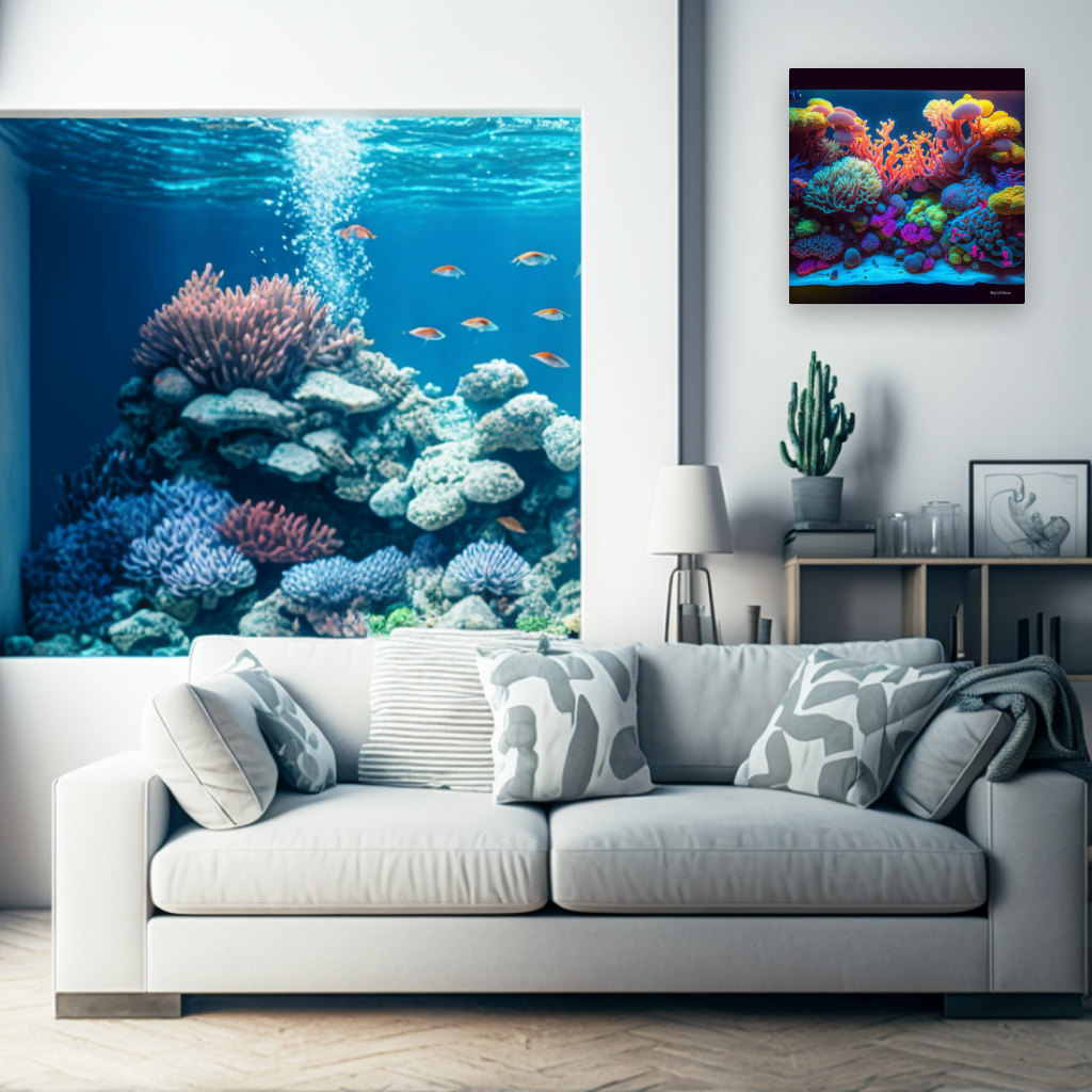 Coral Fantasia (Canvas Art) - Reef of Clowns