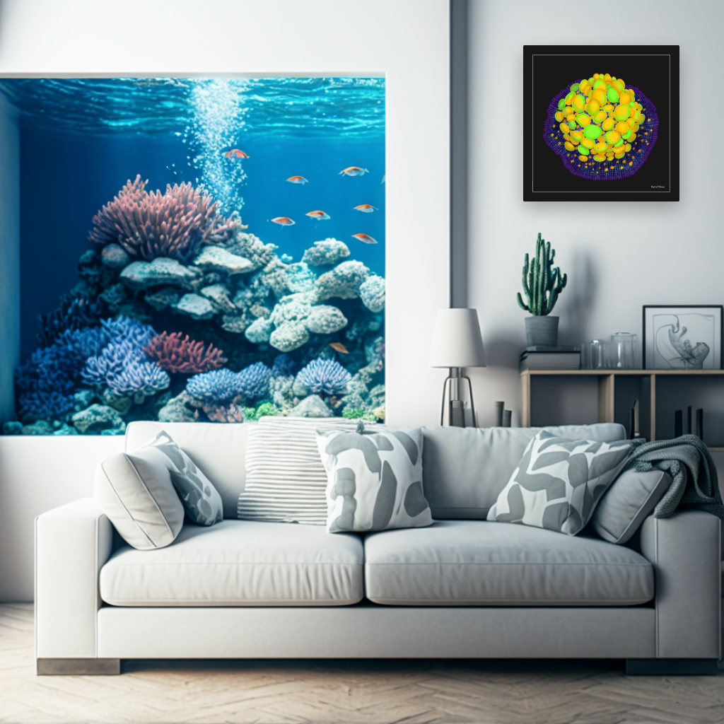 OG Bounce Coral (Canvas Art) - Reef of Clowns