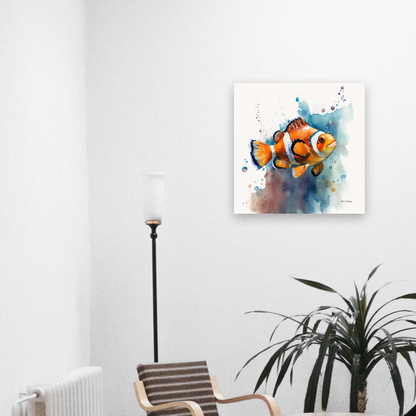 Clownfish Watercolor (Canvas Art) - Reef of Clowns