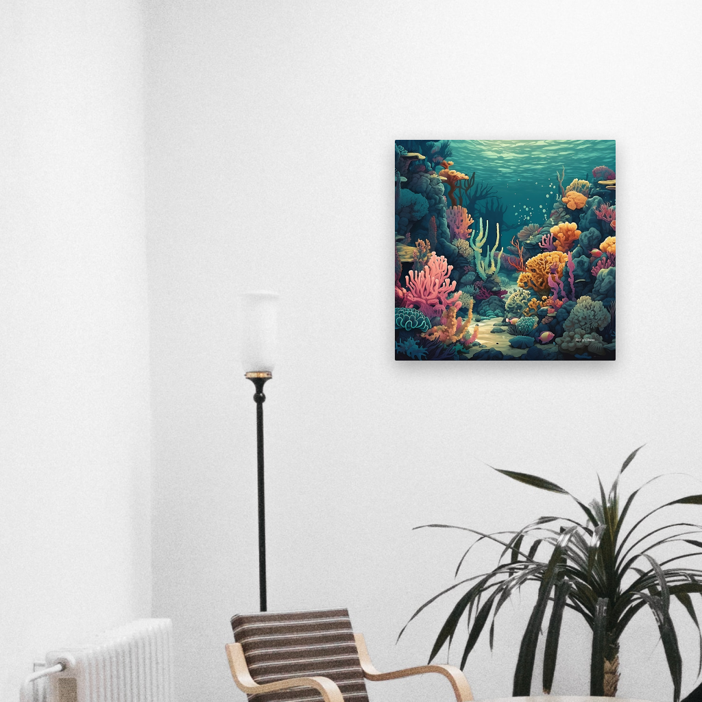 The Coral Reef Music (Canvas Art) - Reef of Clowns