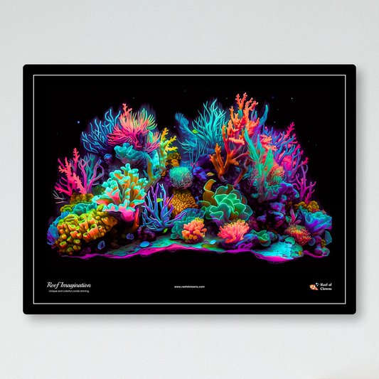Reef Imagination UV Blacklight Tapestry - Reef of Clowns
