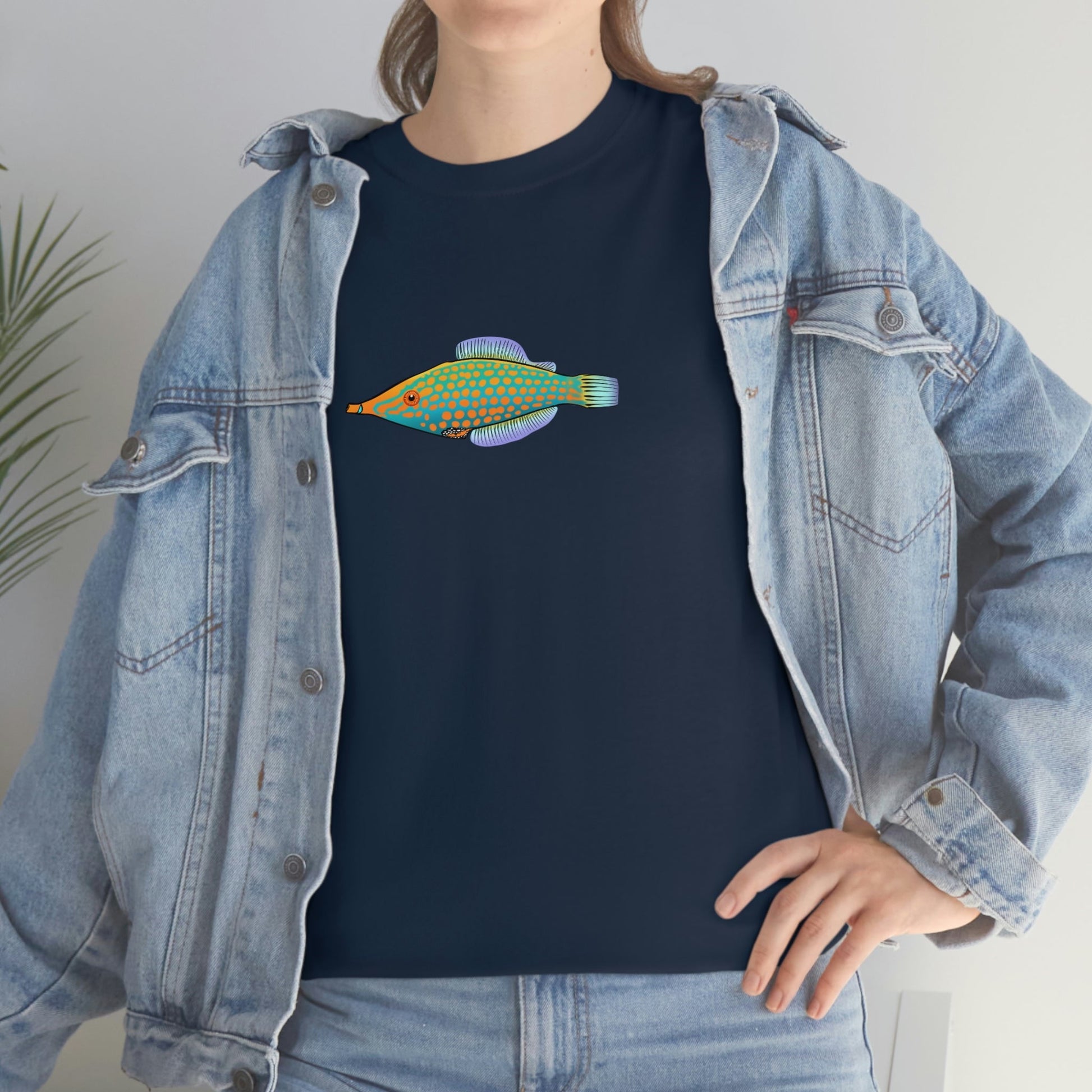 Simple Harlequin Filefish Shirt - Reef of Clowns