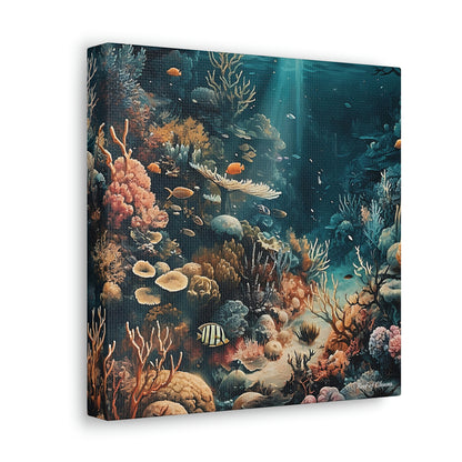 Coral Reef Evening (Canvas Art) - Reef of Clowns