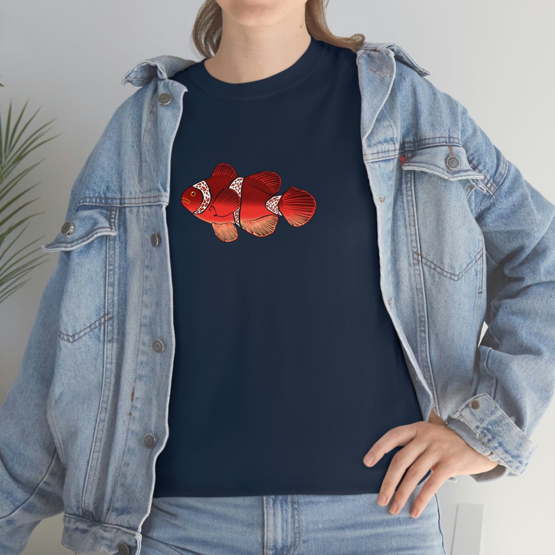 Simple Maroon Clownfish Shirt - Reef of Clowns