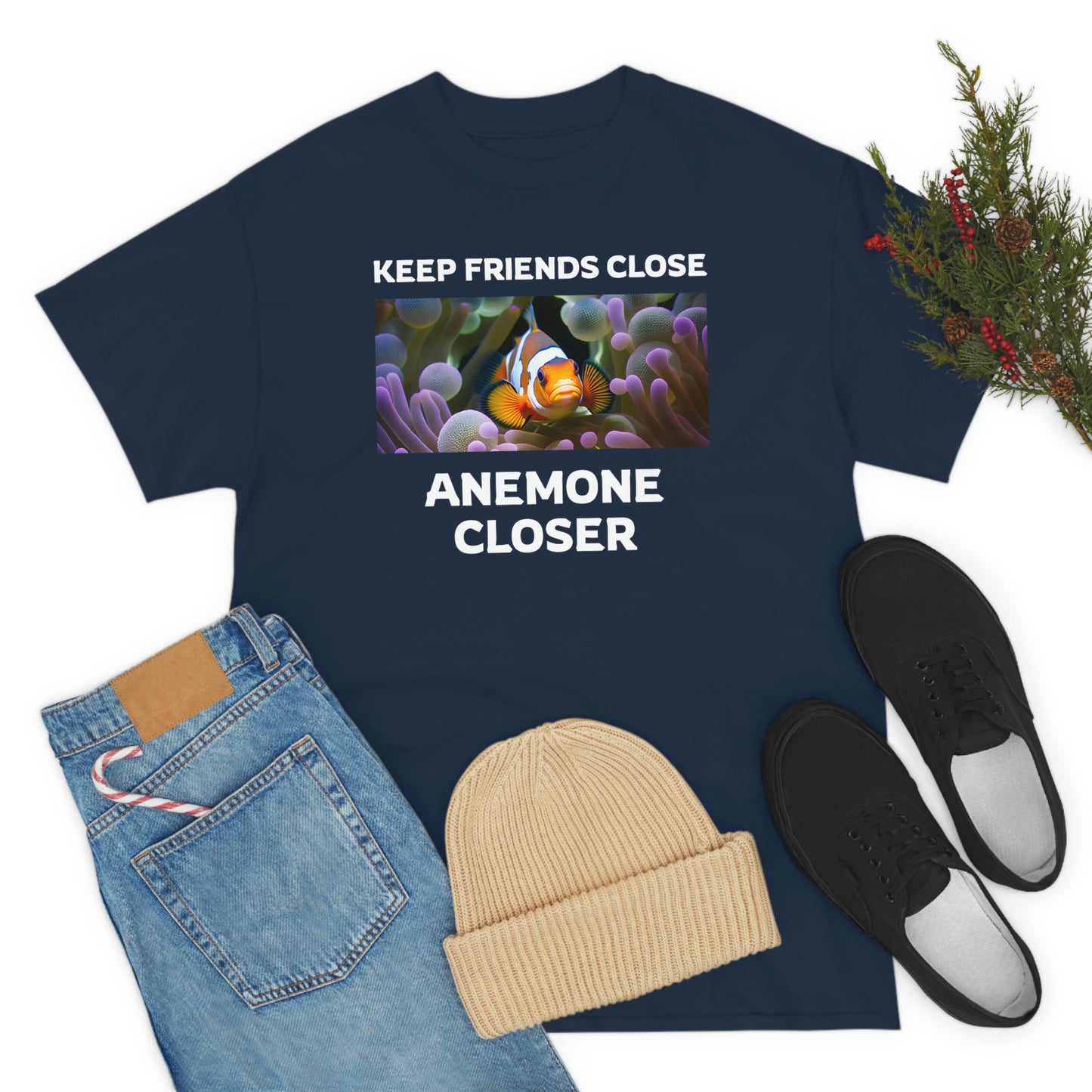 Keep Friends Close, Anemone Closer Shirt with Clownfish - Reef of Clowns