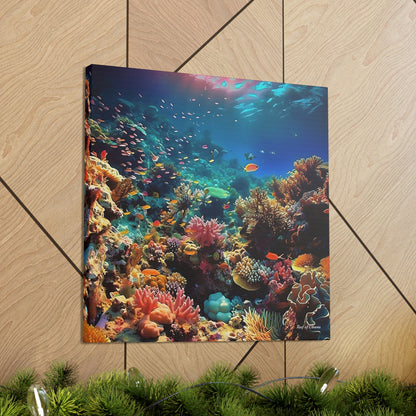 Coral Reef Under the Sun (Canvas Art) - Reef of Clowns