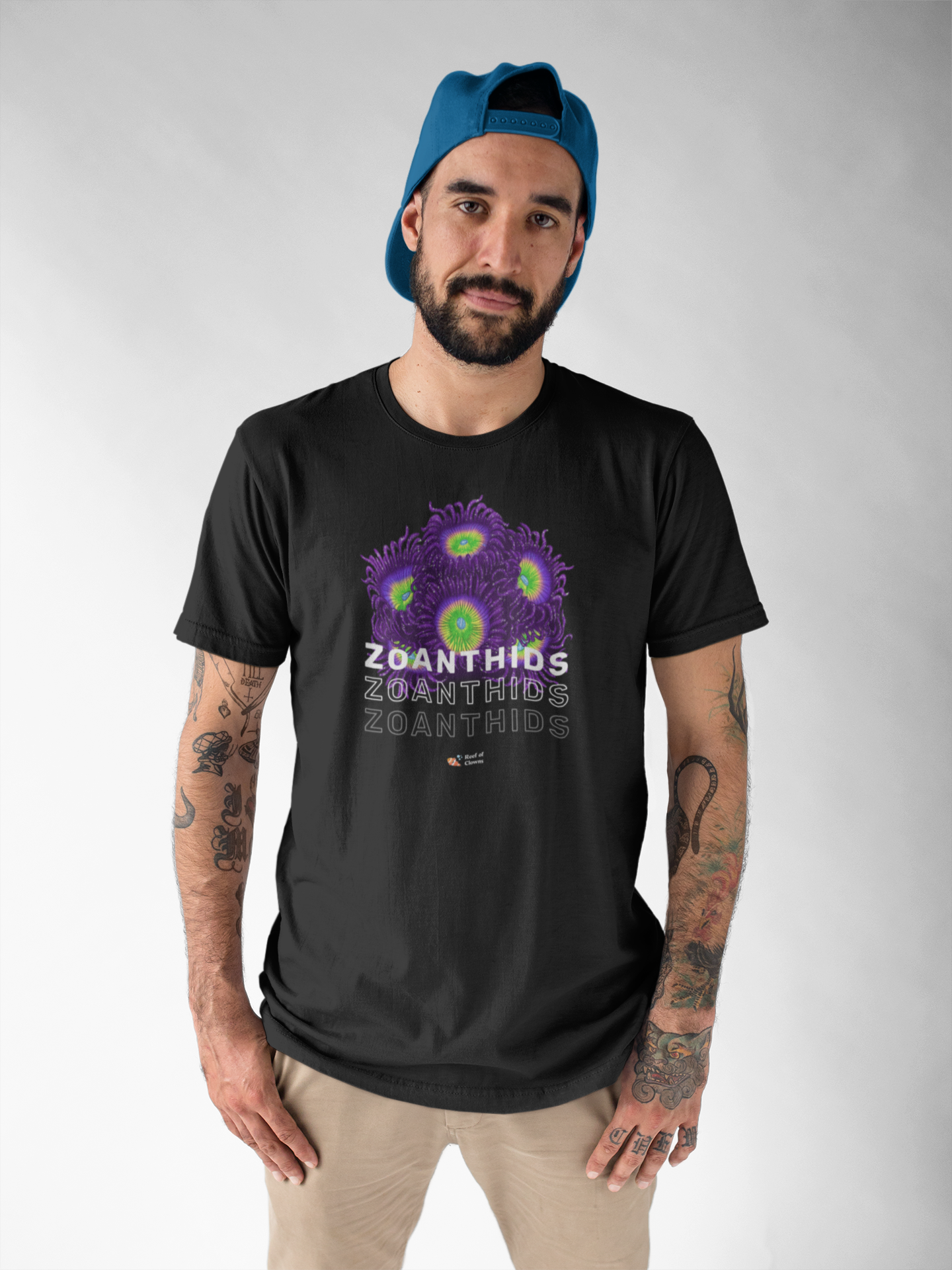 Shirt with Sunny D Zoanthids - Reef of Clowns