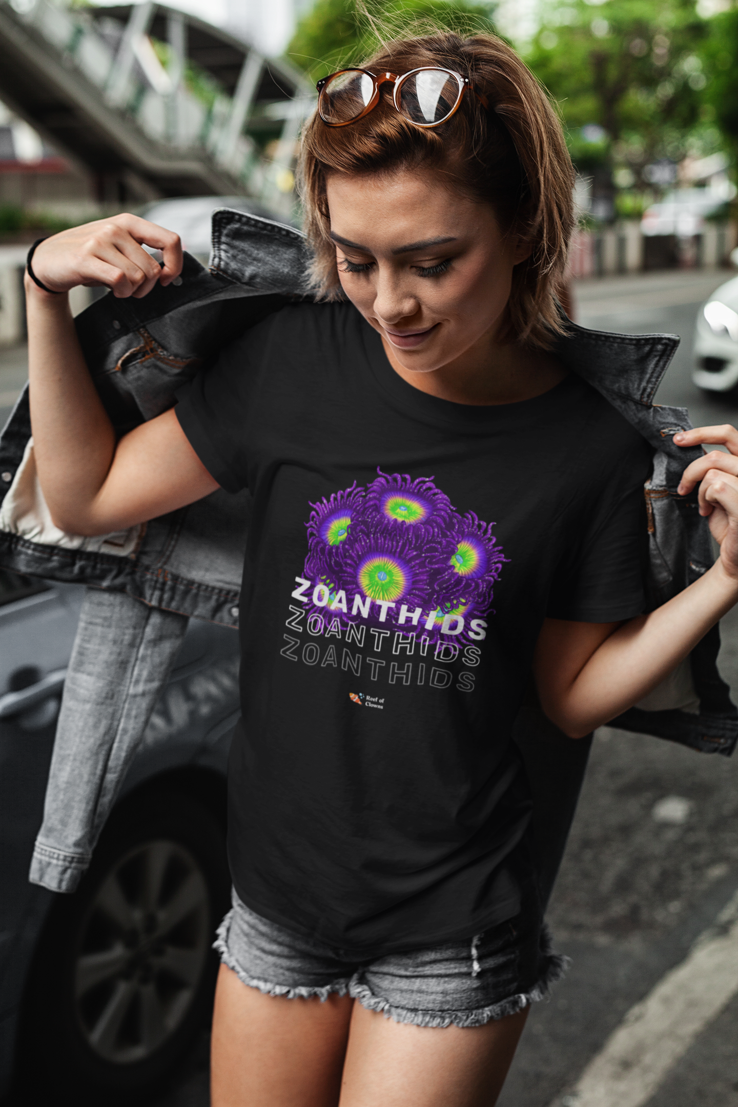 Shirt with Sunny D Zoanthids - Reef of Clowns